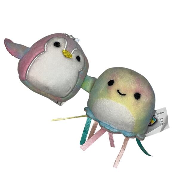 MiniMallows Squishmallows 2.5" Tamara Penguin Janet Jellyfish Pastel Small Mini - Picture 8 of 8